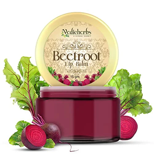 Vedicherbs Beetroot Lip Balm with Natural Beetroot Extract, Shea Butter & Almond Oil | Pinky Goodlooking Nourished Lips | Natural Lip Balm for Women & Men (15 gm.) - image 2