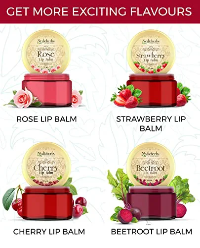 Vedicherbs Beetroot Lip Balm with Natural Beetroot Extract, Shea Butter & Almond Oil | Pinky Goodlooking Nourished Lips | Natural Lip Balm for Women & Men (15 gm.) - image 3