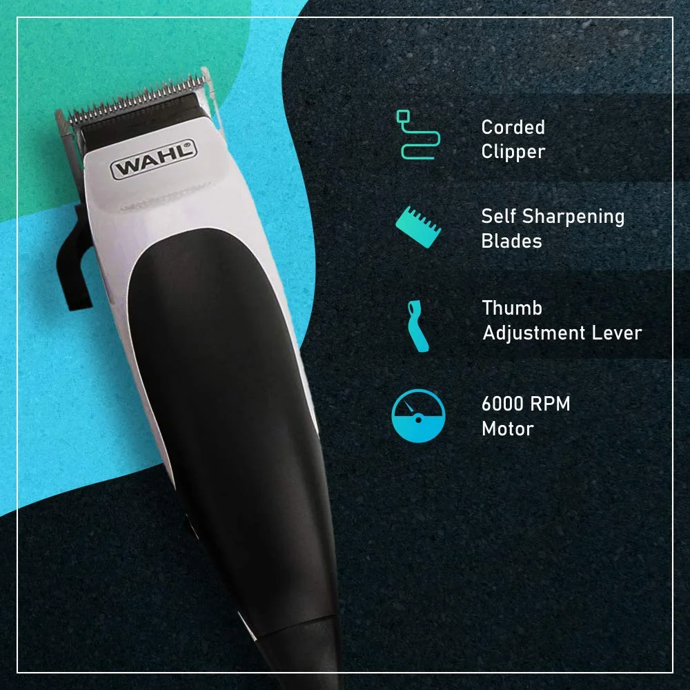 Wahl 9243-4724 Corded Home Cut Complete Hair Cutting Clipper; 10 Cutting Lengths;Thumb Adjustable Taper; Black - image 3