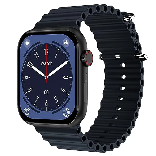 Fire-Boltt Newly Launched Vogue Large 2.05" Display Smart Watch, Always On Display, Wireless Charging, App Based GPS with Bluetooth Calling & 500+ Watch Faces (Loop Black)