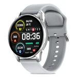 pTron Newly Launched Reflect Flash Smartwatch, Bluetooth Calling, 1.32" Full Touch Display, 600 NITS, Metal Frame, 100+ Watch Faces, HR, SpO2, Sports Mode, Voice Assist & 5 Days Battery Life (Silver)