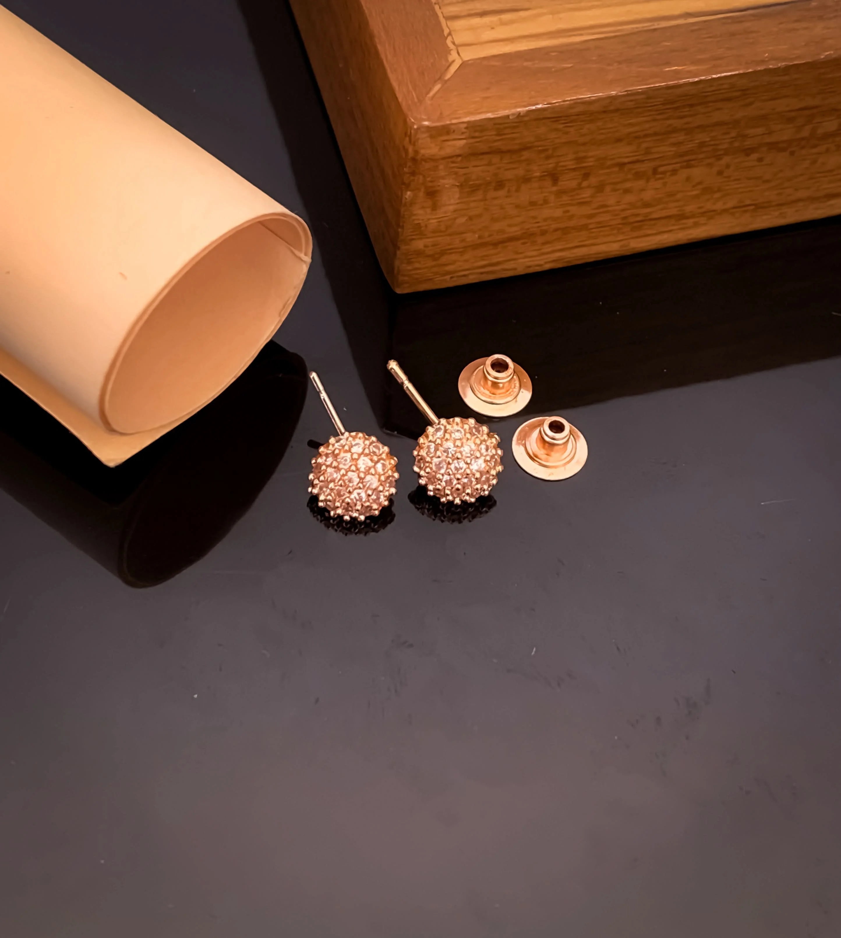 Buy 1 Get 1 Free -Sparkling Elegance: American Diamond Fancy Earrings