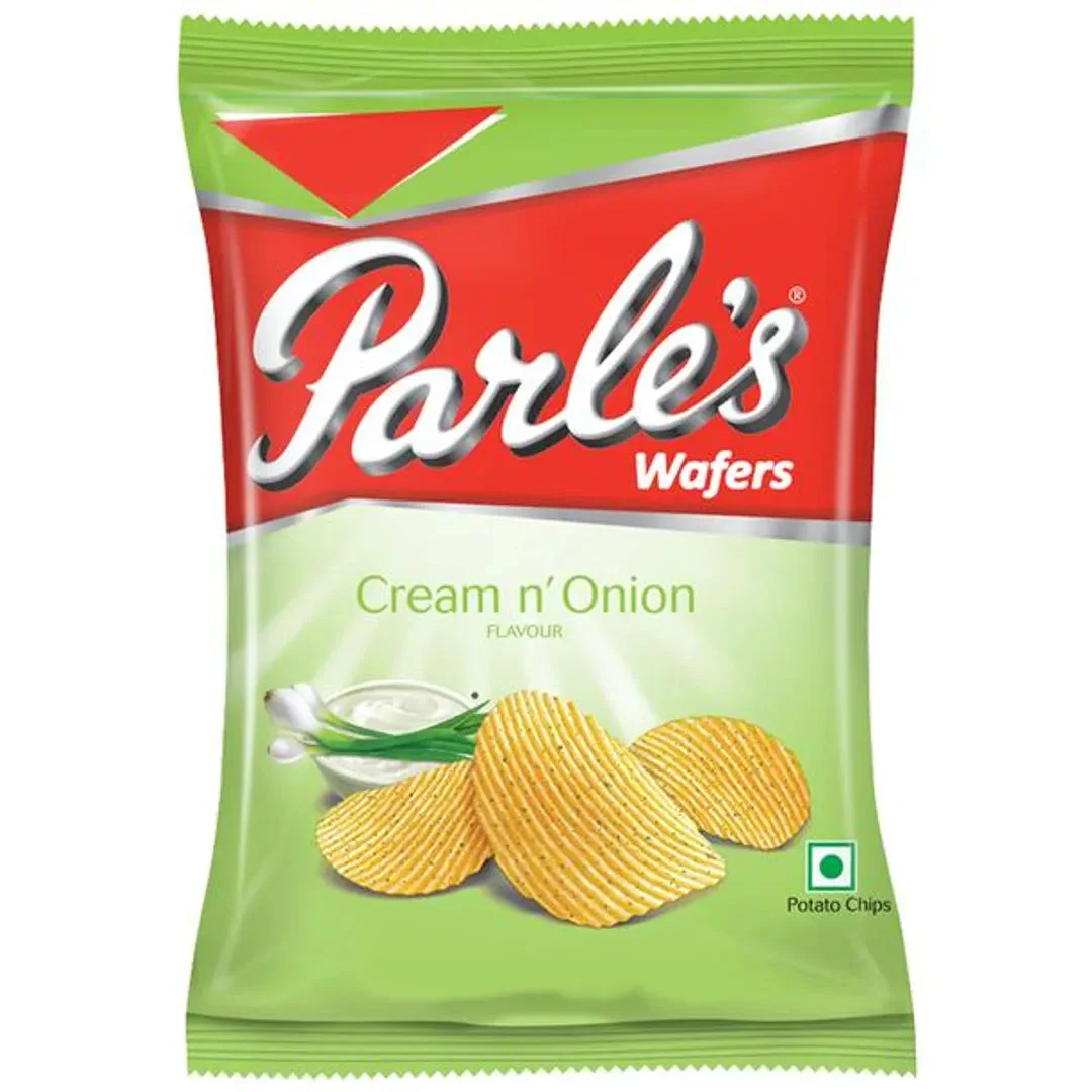 50x Parle Wafers Potato Chips - Cream N Onion, Pack of 50 - 60 g each - image 1