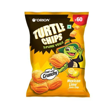 50x Orion Turtle Chips - Mexican Lime Korean Corn Chips - Pack of 50 (70GM each) - image 1