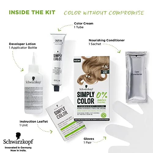 Schwarzkopf Simply Color Permanent Hair Colour 9.06 Peanut Blonde - image 4