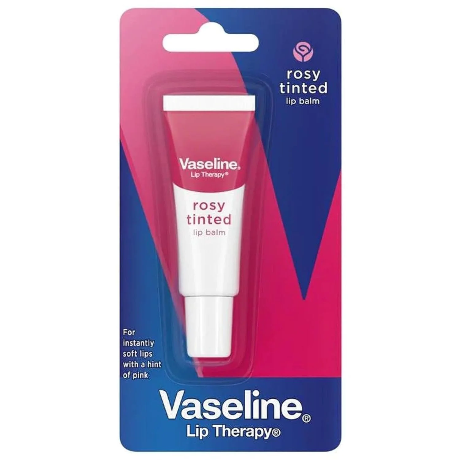 Vaseline Lip Therapy Rosy Tinted Lip Balm, 10g For Dry Lips With Rosy Shine - Pink - image 2