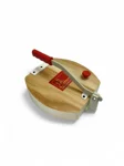 Achleshwar Wooden Manual Heavy Round Wooden Board Papad-Puri-khakhra Press Maker Plywood Machine with Iron Handle Roti Maker Press Machine with Handle for Kitchen Home (11 Inch)