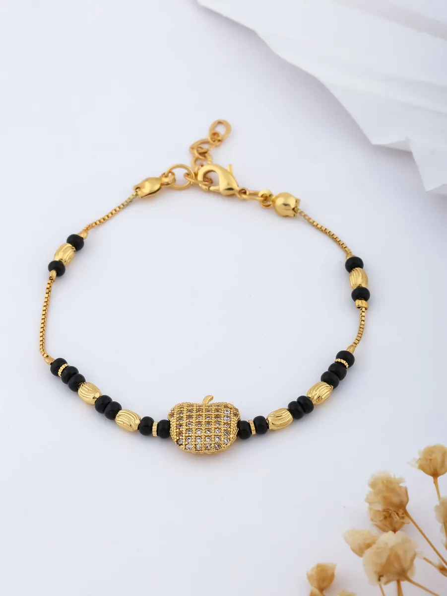 American Diamond High Gold Hand Mangalsutra