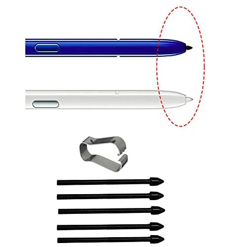 Verilux®Replacement Touch Stylus S Pen Refill Tool Kit for Samsung Galaxy Note 10 / Note10+Plus / Note20 / Note20+ Plus Tab S6/7, 5pcs Refill with 1 Tweezers(Black) - image 2