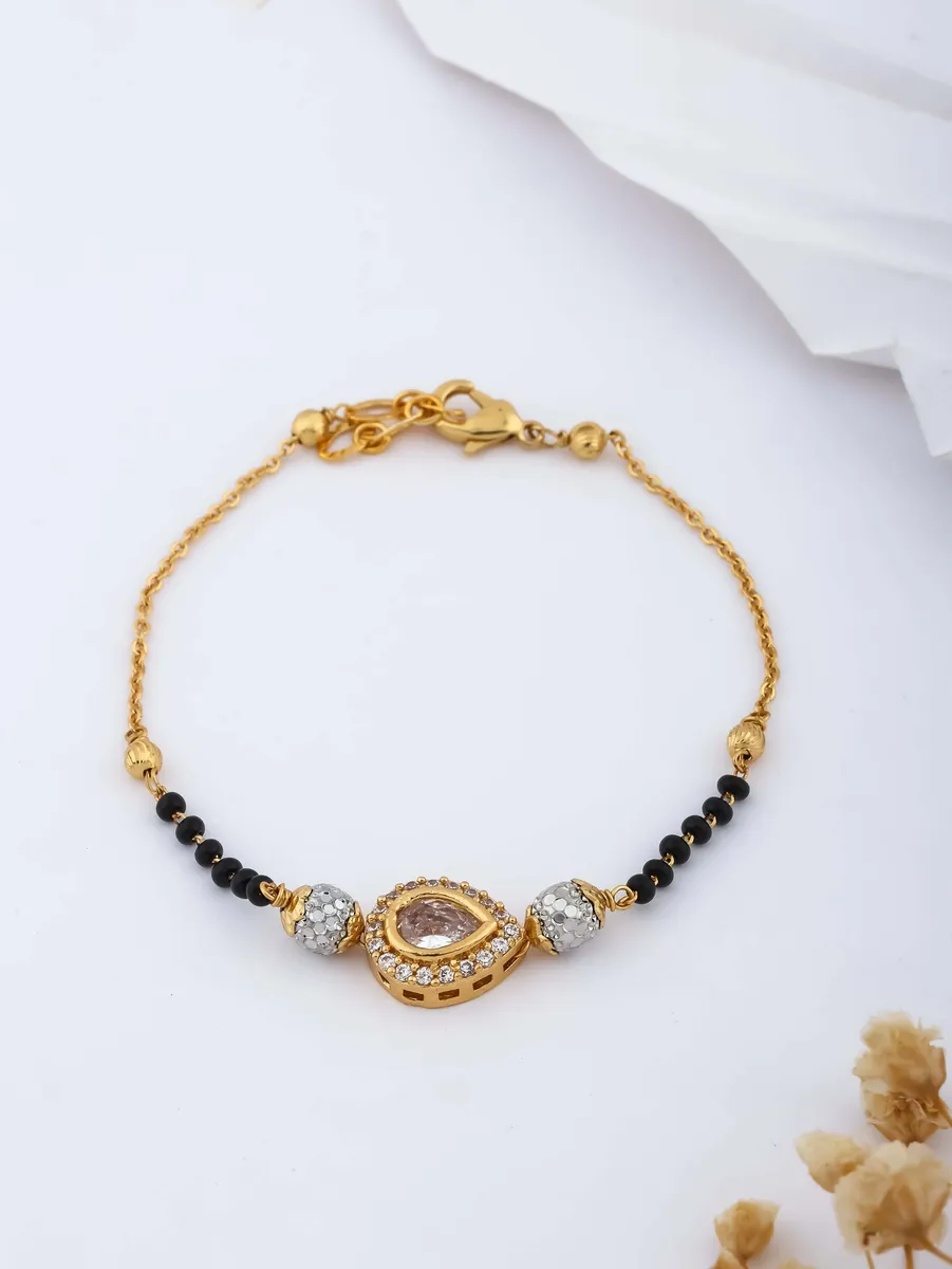 Royal Teardrop Mangalsutra Bracelet