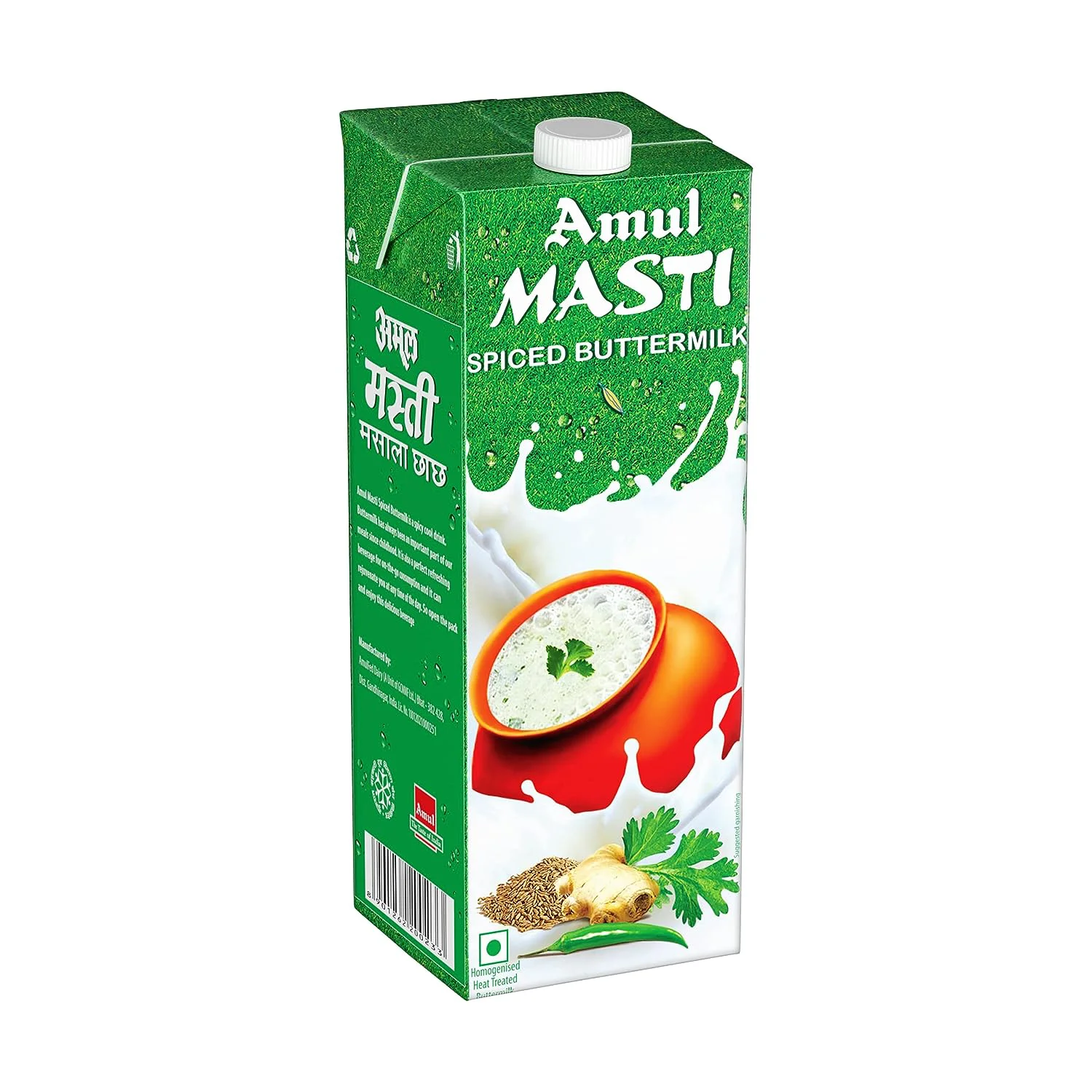 10x Amul Masti Spiced Butter Milk - Pack of 10 - 10KG