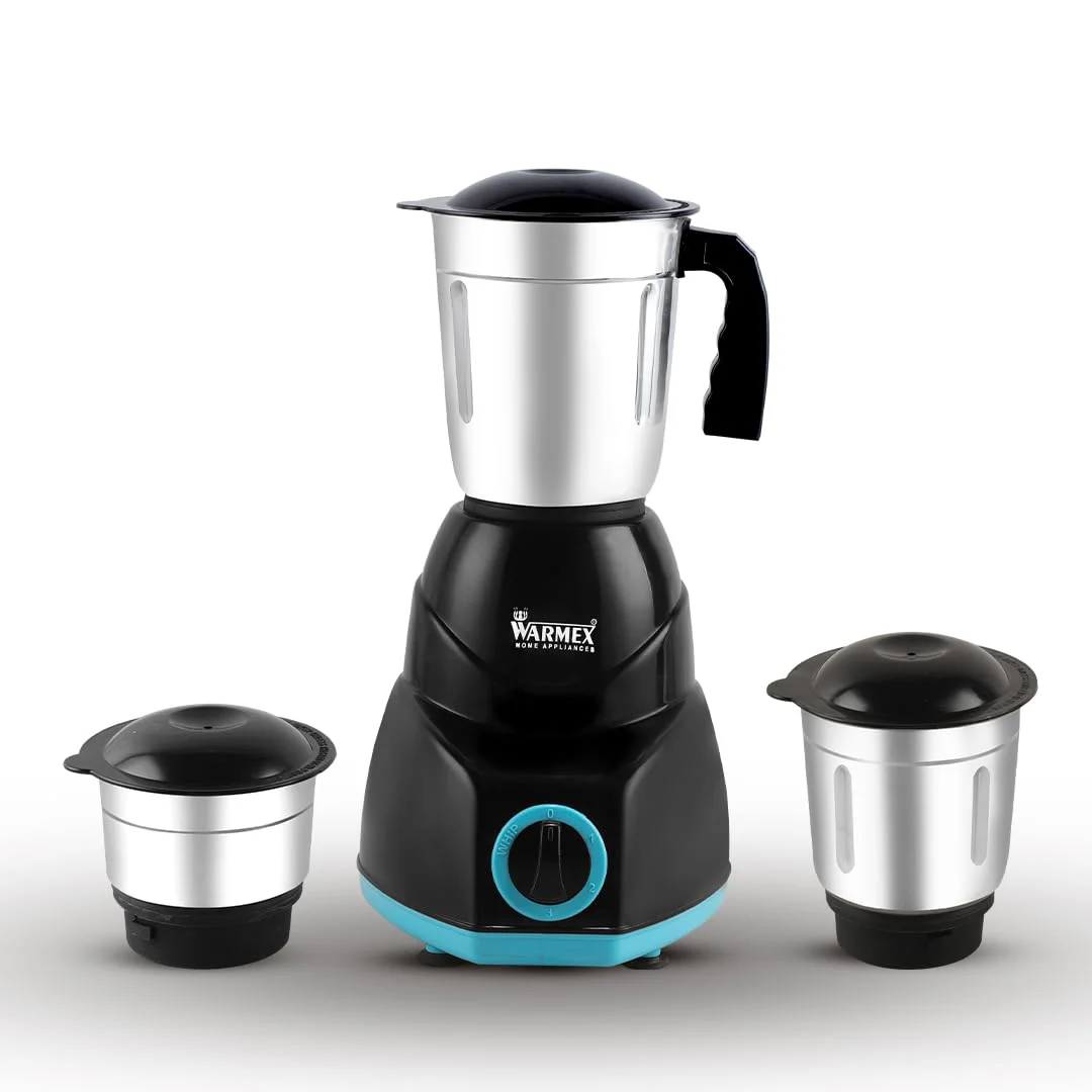 Warmex 500W Mixer Grinder with 3 Jars + 2 Years Warranty, Powerful Motor for Efficient Grinding & Blending, Durable & Versatile Kitchen Appliance, Ideal for Home Cooking Needs, Reliable Performance - image 1