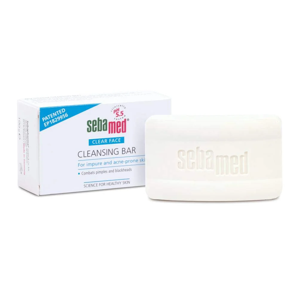 SebaMed Clear Face Cleansing Bar, Ph5.5, Reduces Pimples & Blackheads, Gentle & Deep Pore Cleansing, Ideal For Normal, Dry And Oily Skin, Sls & Parabens L Dermatologically, 100 Gm - image 2