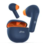 pTron Newly Launched Bassbuds NX TWS Earbuds, TruTalk AI-ENC Calls, 32Hrs Playtime, 13mm Drivers, Bluetooth 5.3 Wireless Headphone, Voice Assistant, Type-C Fast Charging & IPX5 Water Resistant (Blue)