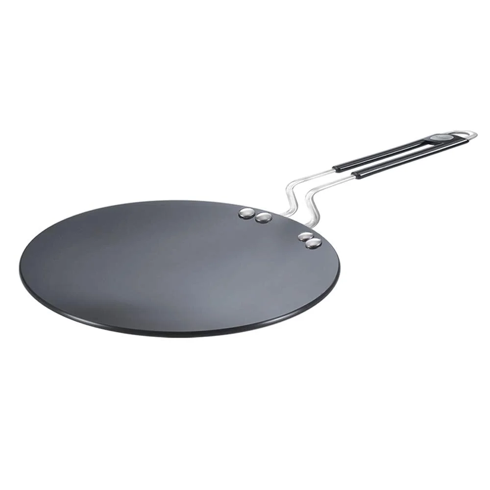 Prestige PGMFD 01 800W Sandwich Maker (Black) & Prestige Hard Anodised Aluminium Plus Cookware Induction Base Roti Tawa, 22.5cm, Black - image 5