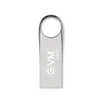 EVM EnVault 128GB Metal USB 2.0 Flash Drive - Fast Data Transfer and Reliable Storage Solution - High Performance with up to 25MB/s Read - Durable Metallic Black Casing (EVMPDV/128GB)