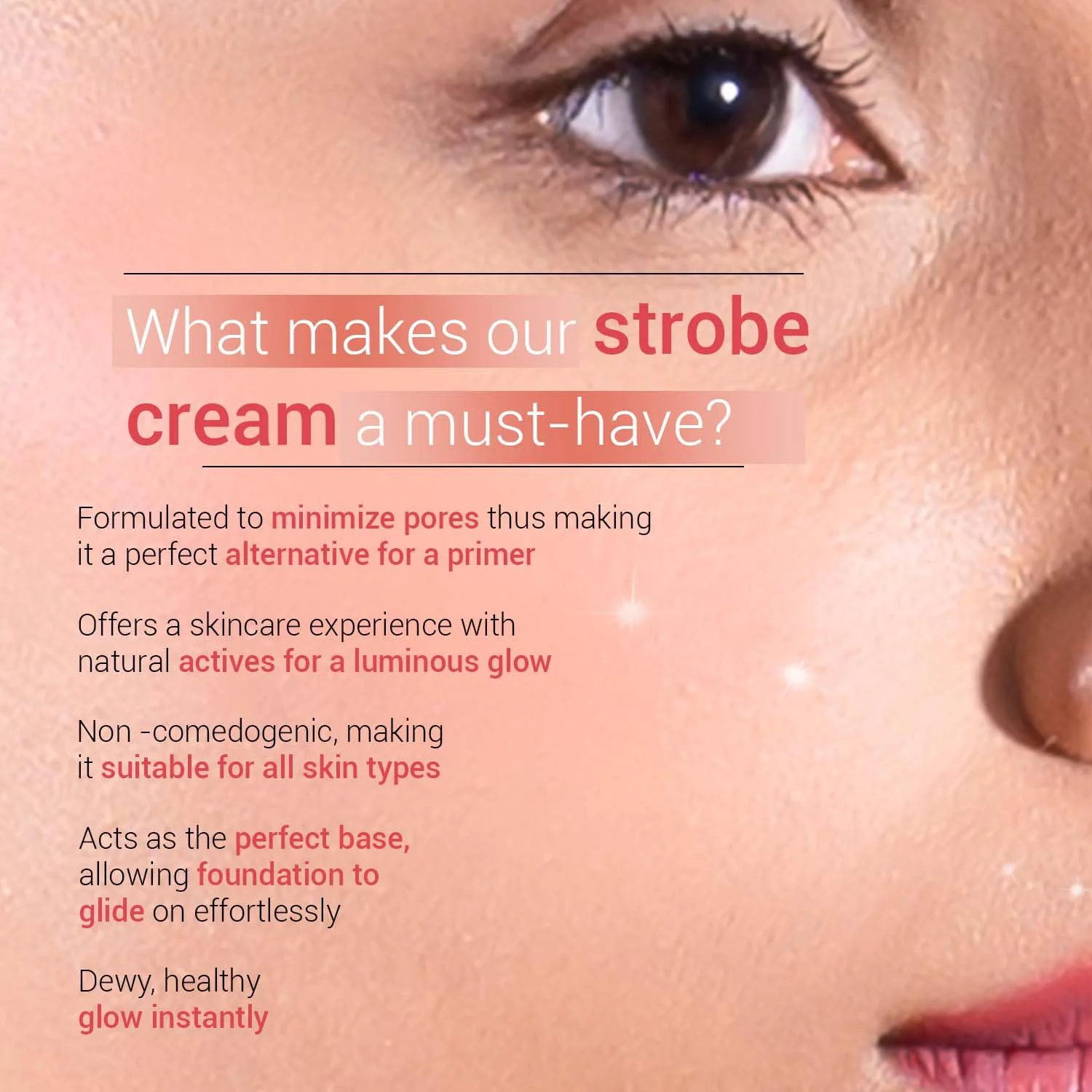 Sotrue Strobe Cream Pink for Face Radiance, Multipurpose Strobe Cream, Dewy Glazed Instant Glow, Highlighter For Face, Boosts Hydration, For All Skin Types, 30g, - image 2
