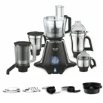 Preethi Zodiac MG-218 mixer grinder, 750 watt, Black/Light Grey, 5 jars (Indian Plug)