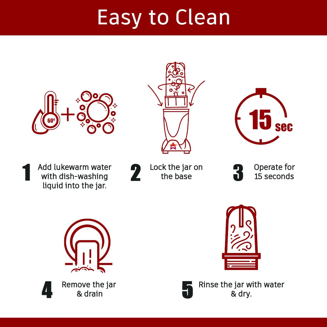 Wonderchef Nutri-Blend Juicer, Mixer, Grinder & Chopper|Complete Kitchen Machine|400W 100% Full Copper Motor|4 Unbreakable Jars|2 Years Warranty|Recipe Book by Chef Sanjeev Kapoor|Purple - image 4
