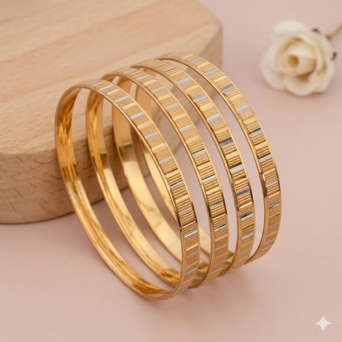 Buy 1 Get 1 Free -Veena Bangles ( set of 4 )