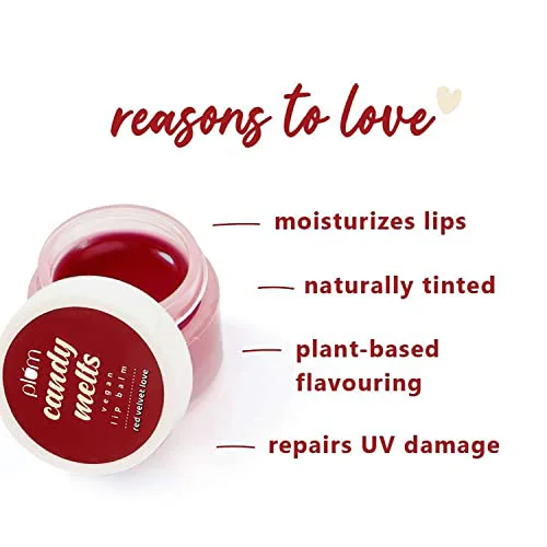Plum Candy Melts Vegan Lip Balm | Red Velvet Love - image 5