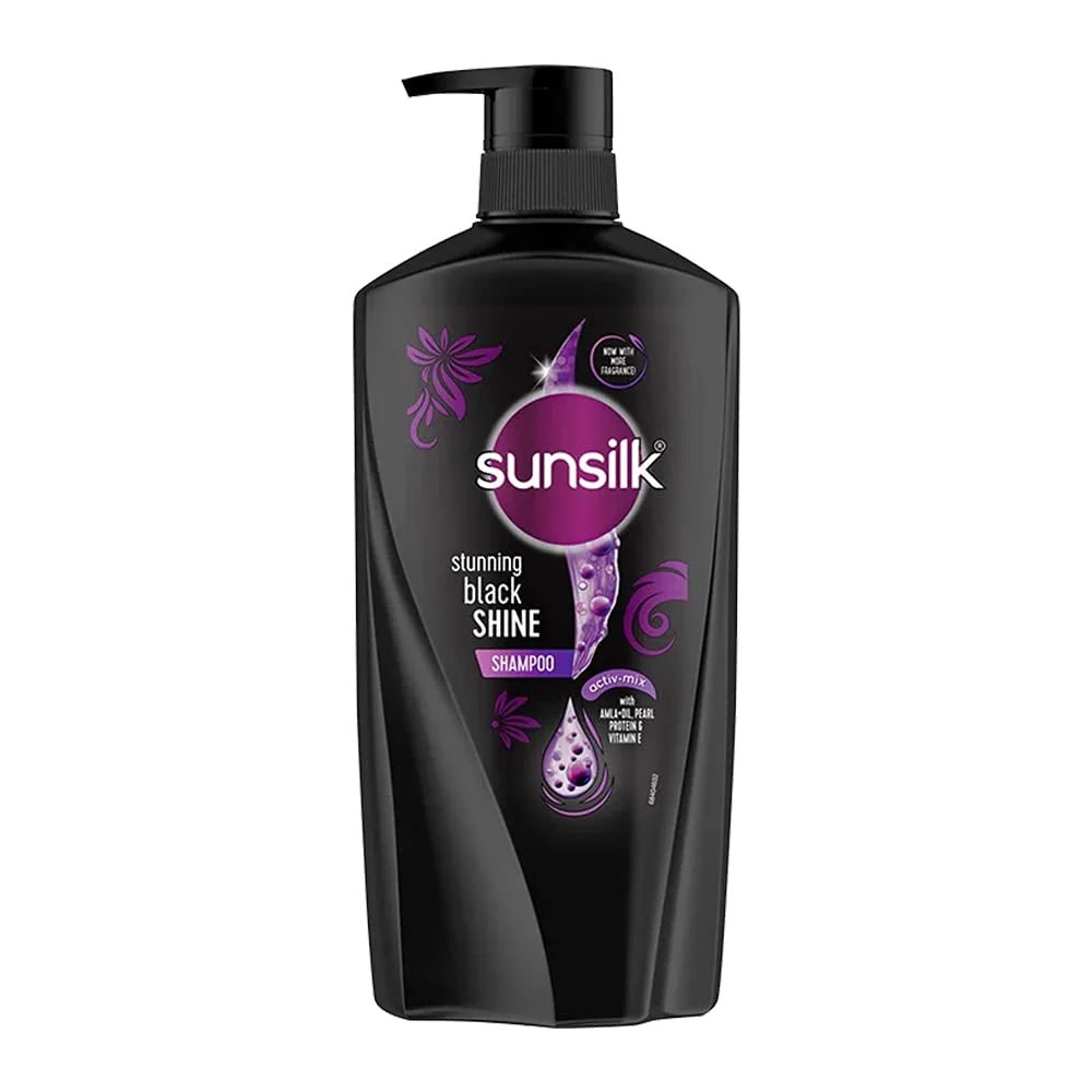 Sunsilk Stunning Black Shine Shampoo, 650 ml - image 2