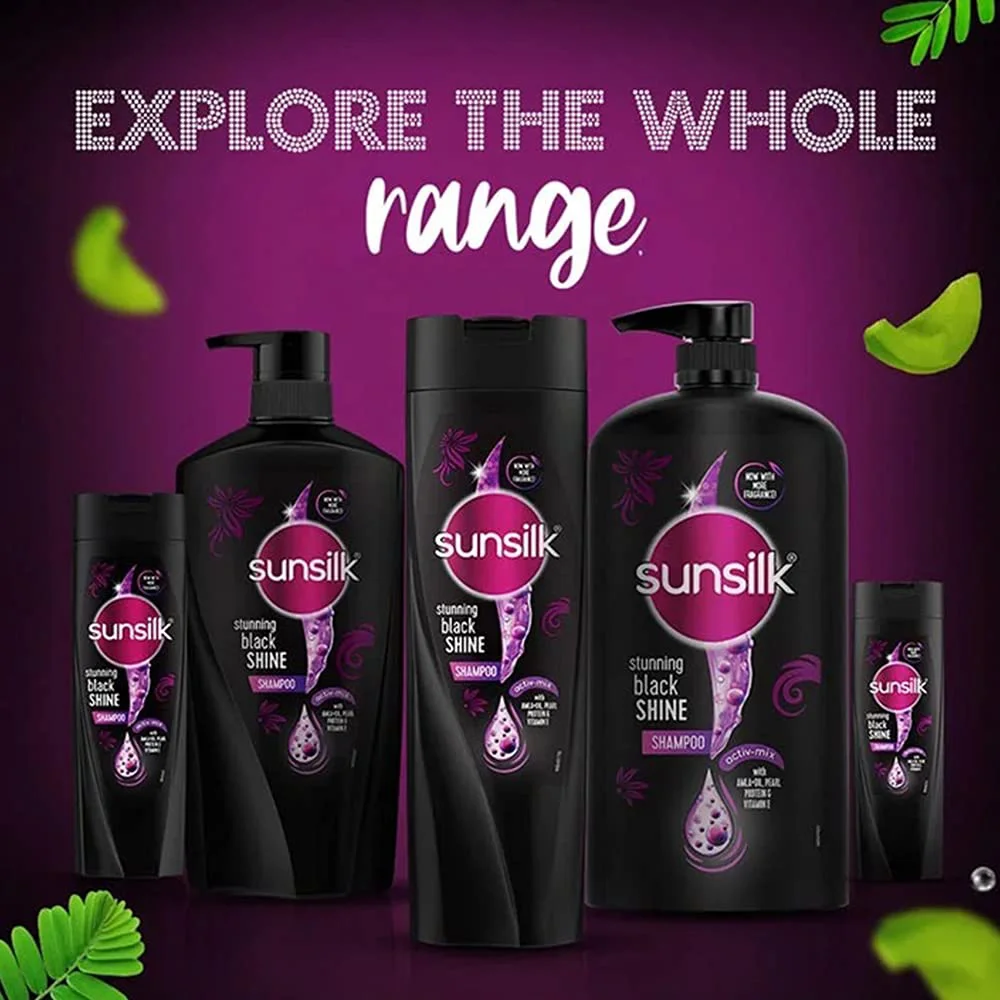 Sunsilk Stunning Black Shine Shampoo, 650 ml - image 4