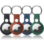 FOLX FAB71 Premium Faux Leather Key Ring Holder [ Only Key Holder Cover, Airtag Not Included ] (Black/Brown/Blue/Green)