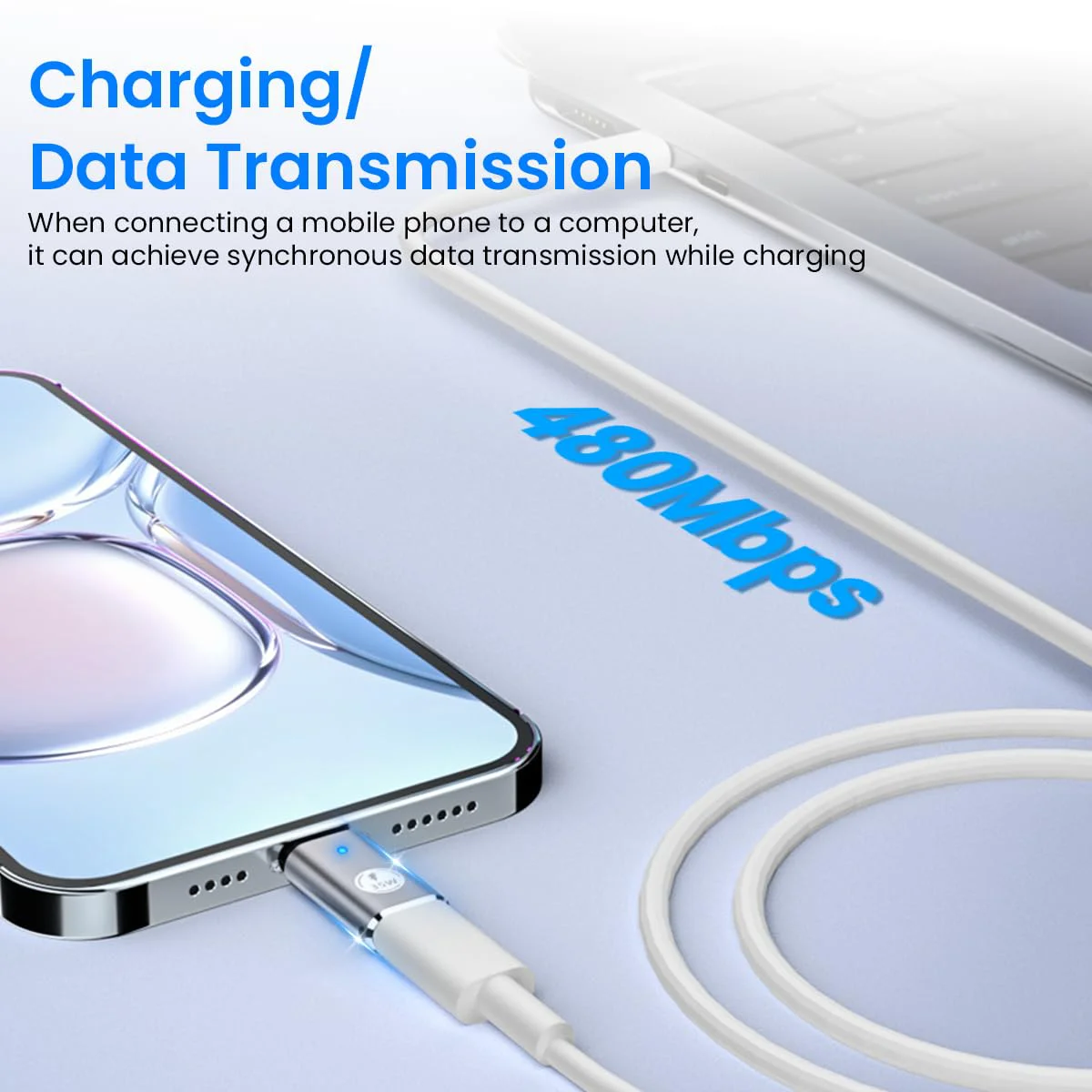 Verilux® USB C Adapter for iPhone, Lightn-ing to USB C Portable 35W Fast Charging USB C Adapter Support Data Sync USB C Adapter for iPhone15/1413/12/11, iPad Air - image 5