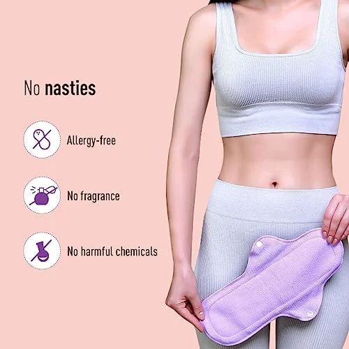 Sirona Reusable Pads for Women | 3 Regular Pads + 1 Overnight Pad | Cloth Pads for Women for Period, Reusable Sanitary Pads for Women, Rash Free Fabric, Skin Friendly, Lasts Up To 1 Year - (Pack of 4) - image 4