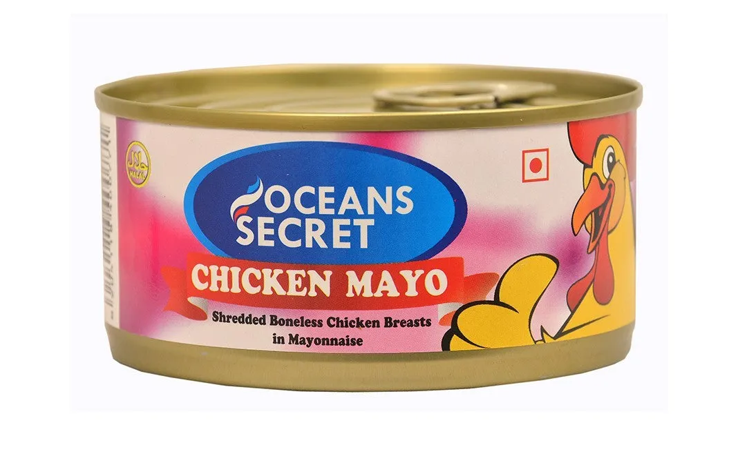 Oceans Secret Chicken Mayo Shredded Boneless Chicken Breasts In Mayonnaise Tin, 180 Grams