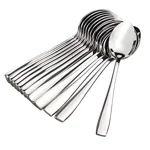 Parage Stainless Steel Spoons Set of 12, Dinner Spoon Length 16cm, Food Grade Silverware for Home & Kitchen- Mirror Polished, 12 Silver Spoons