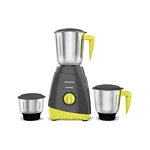 Havells Capture 500W 3 Jar Mixer Grinder, High Speed 21000 RPM Motor, 304 SS Blades, 5 Years Motor Warranty with Overload Protector, 1.5 Ltr Bigger Size Blending Jar I (Grey & Green)