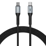 Tizum USB Type C to Type C 3A (60W) Fast Charging Braided Cable for Mobile, Laptop, Tablets & other Type-C devices | Supports PD Tech & QC 3.0 Charge | 480mbps Data Transfer Speed | 3.9 Feet (1.2M)