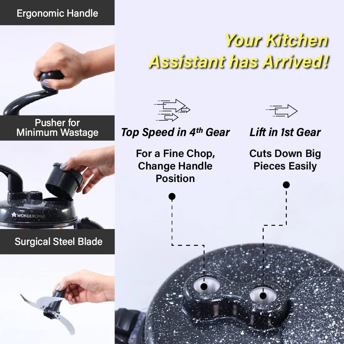 Wonderchef Turbo Chopper with Atta Kneader Attachment - image 4