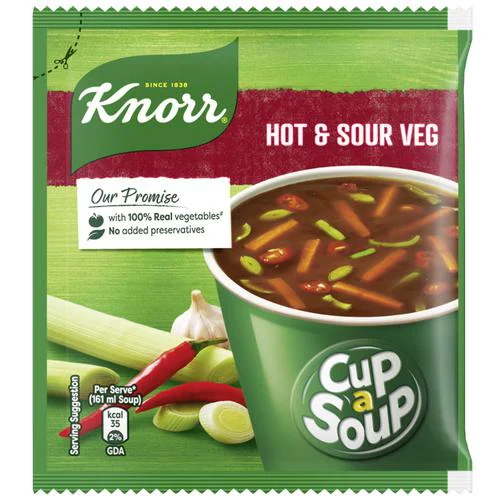 50x Knorr Cup-A-Soup - Hot & Sour Veg, 11 g