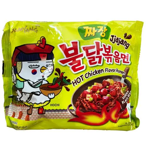 Samyang Hot Chicken Flavour Ramen Jjajang - Korean Black Bean, 140 g Packet