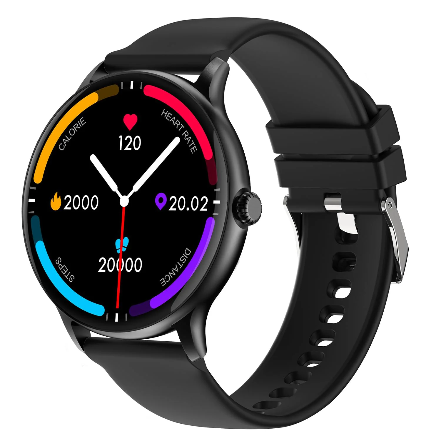 Fire-Boltt Phoenix Pro 1.39" Bluetooth Calling Smartwatch, AI Voice Assistant, Metal Body with 120+ Sports Modes, SpO2, Heart Rate Monitoring (Black)
