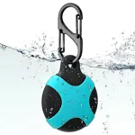 KACA IPX8 Waterproof Silicone Case Compatible with Apple AirTag - Full Protection, Keychain Included, Waterproof, Premium Food Grade Silicone, Scratch-Free, Safe for Kids and Pets [Black & Blue]