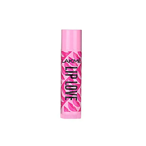 Lakme Lip Love Chapstick Insta Pink SPF 15, 4.5g , Tinted Lip Balm for 22 hour moisturised lips