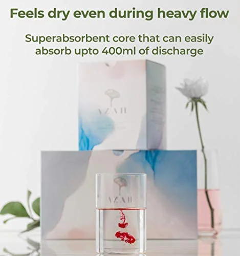 Sanitary Pads for Women By AZAH (Pack of 40 XL) 100% Organic Sanitary Pads for Women High Absorption Cotton Sanitary Pads for Women Soft and Rash Free Sanitary Pad - image 5