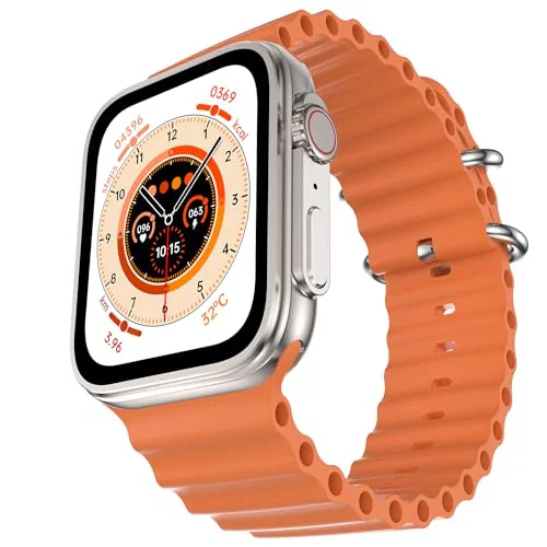 Fire-Boltt Gladiator Pro 1.78" AMOLED Always On Display, 500 NITS Brightness, 123 Sports Modes, Bluetooth Calling, 360° Health Monitoring, Voice Assistant (Orange)