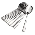 Parage 12 Pieces Stainless Steel Spoons for Tea, Coffee, Sugar, Condiments & Spices - Set of 12, 16 cm, Silver, Set of 12