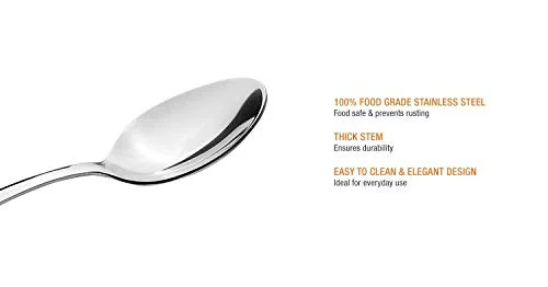 Whiteibis Stainless Steel Medium Dinner/Table Spoon Set - Set of 6 - image 4