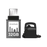 Strontium Nitro SR32GBBOTG2Z 32GB USB OTG Pen Drive (Black)