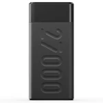 Ambrane 27000mAh Power Bank, 20W Fast Charging, Triple Output, Type C PD (Input & Output), Quick Charge, Li-Polymer, Multi-Layer Protection for iPhone, Smartphones & Other Devices (Stylo Pro, Black)