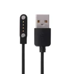 Mobwill 4 Pin USB Fast Charger Magnetic Charging Cable Adapter for Fire-Boltt Thunder watch & Fire-Boltt Talk Smartwatch only,Black