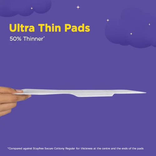 Stayfree Dry Max All Night XXL (28 pads) Dry Cover Sanitary Pads For Women With Wings - image 3
