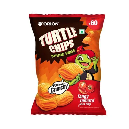 50x Orion Turtle Chips - Tangy Tomato Korean Corn Chips - Pack of 50 (70GM each) - image 2