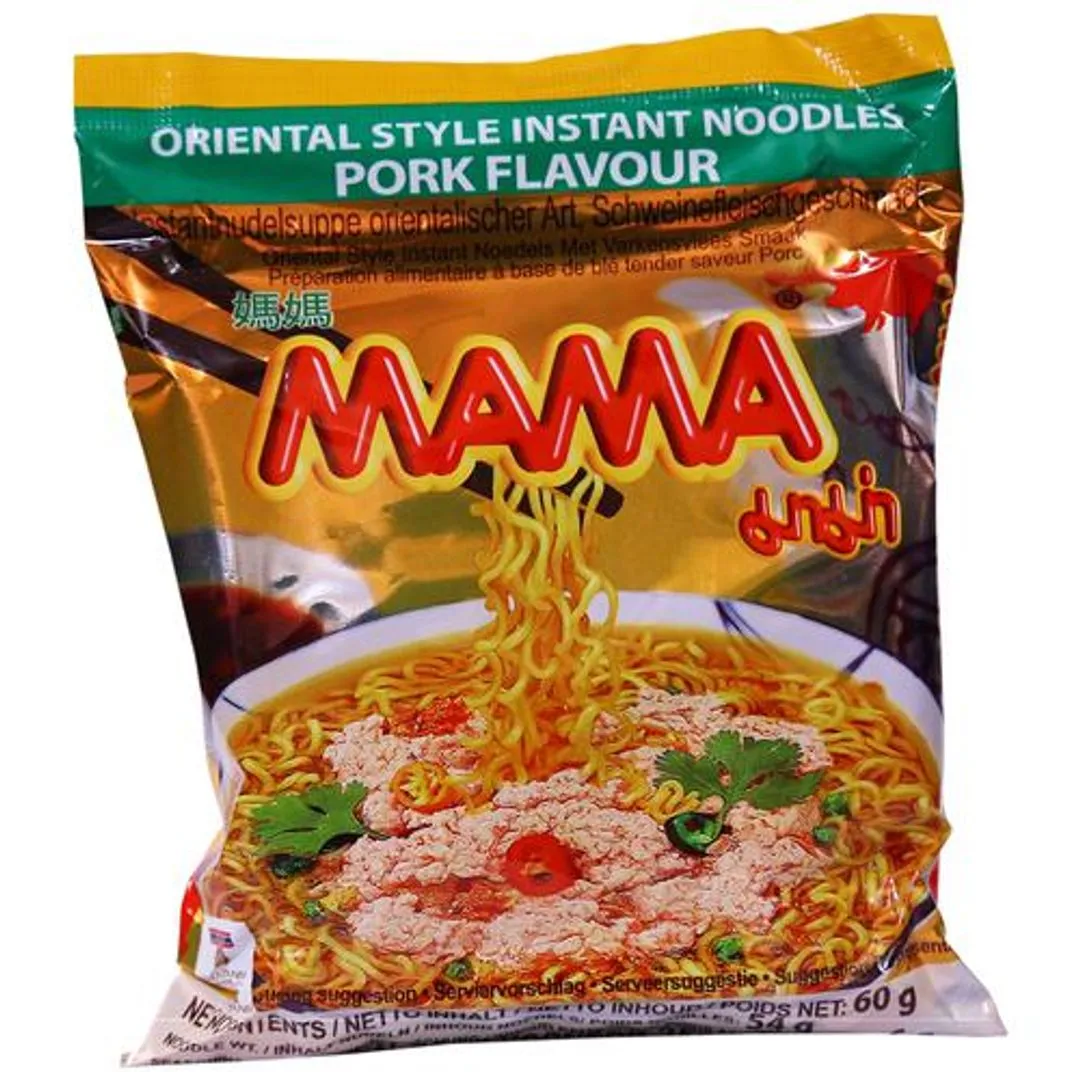 MAMA Oriental Style Instant Noodles - Pork Flavour, 60